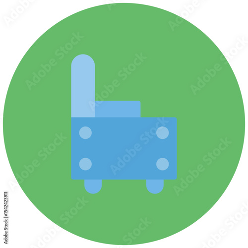 Relaxation Chair icon vector image. Can be used for Retirement.