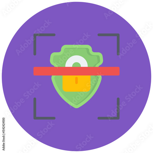 Cyber scanner icon vector image. Can be used for Information Security.