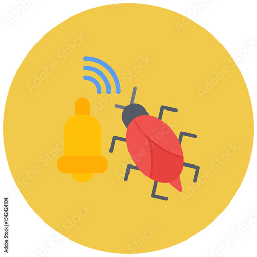 Cyber threat icon vector image. Can be used for Information Security.