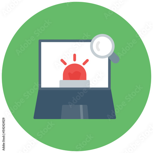 Intrusion detection icon vector image. Can be used for Information Security.