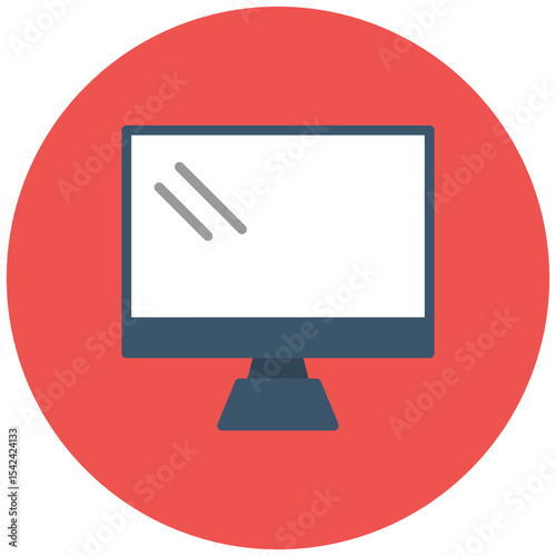 Monitor icon vector image. Can be used for Information Security.