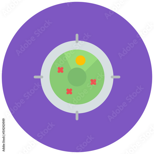 Radar icon vector image. Can be used for Information Security.