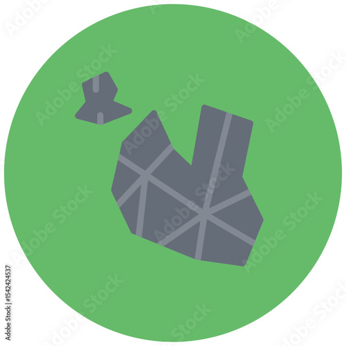 Ore icon vector image. Can be used for Mining And Crafting.
