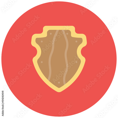Shield icon vector image. Can be used for Mining And Crafting.