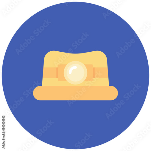 Mining Hat icon vector image. Can be used for Mining And Crafting.