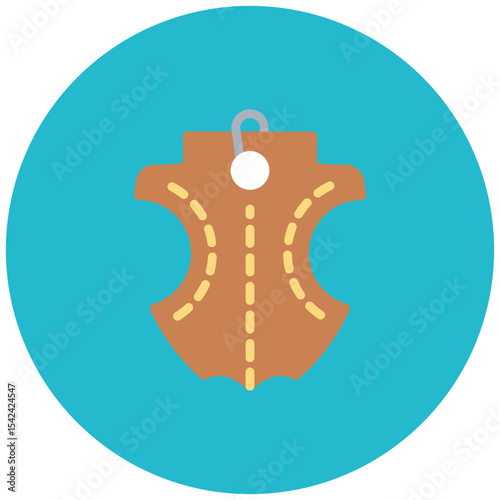Leather icon vector image. Can be used for Mining And Crafting.