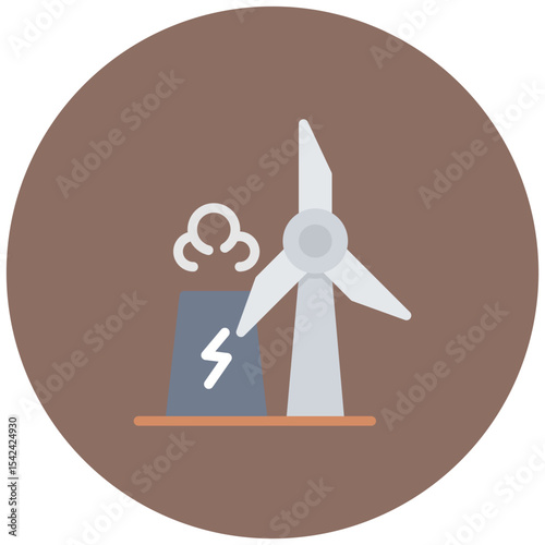 Energy Industry icon vector image. Can be used for Oil And Gas.