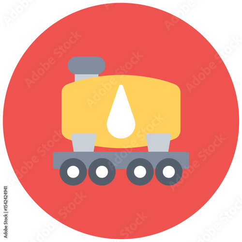 Fuel Tank icon vector image. Can be used for Oil And Gas.