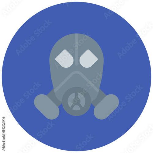 Gas Mask icon vector image. Can be used for Oil And Gas.