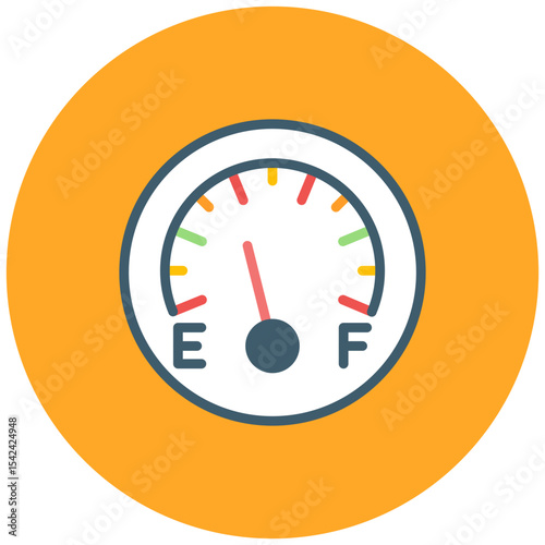 Fuel Gauge icon vector image. Can be used for Oil And Gas.