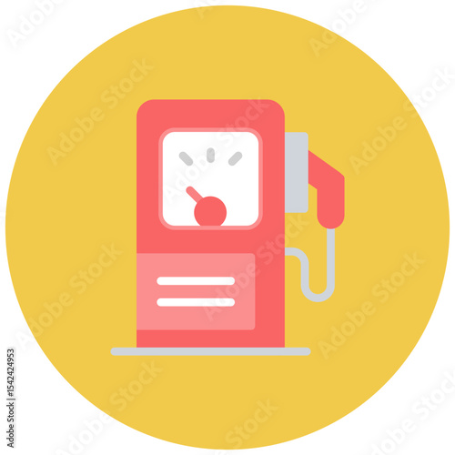 Gas Pump icon vector image. Can be used for Oil And Gas.