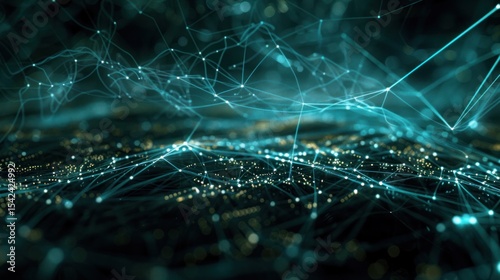 Abstract teal network design