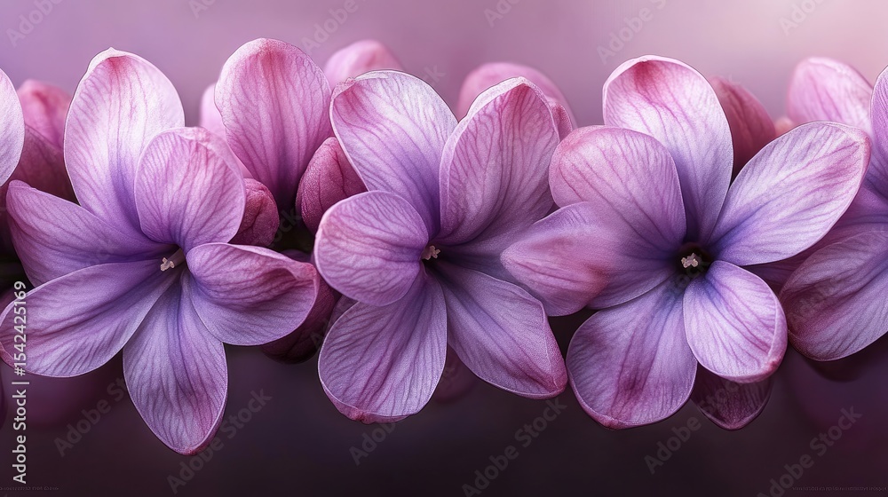 Obraz premium Delicate pink flowers close-up, soft focus background. Possible use Floral wallpaper, greeting card