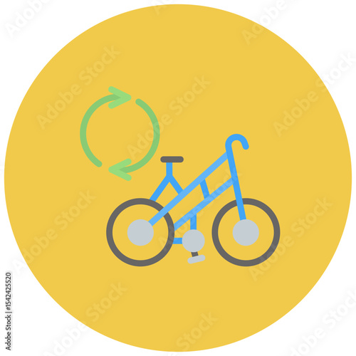 Bike Sharing icon vector image. Can be used for Eco Development.