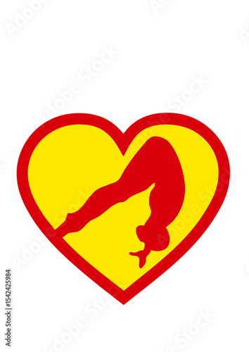 super plongeon love coeur 