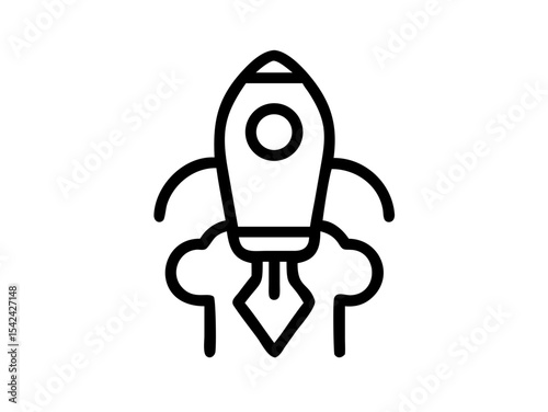 Startup Vector Icon - Pixel Perfect & Editable Stroke for Tech & SaaS