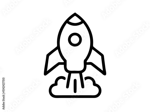 Startup Vector Icon - Pixel Perfect & Editable Stroke for Tech & SaaS