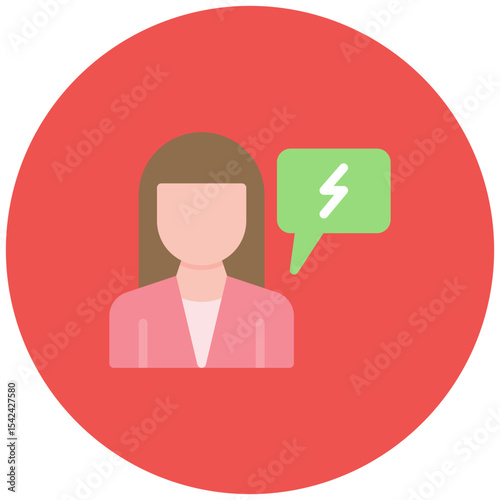 Activist Female icon vector image. Can be used for Protesting and Civil Disobedience.