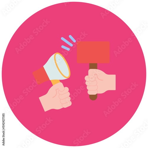 Against icon vector image. Can be used for Protesting and Civil Disobedience.