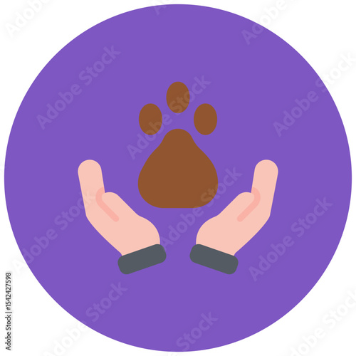 Animal Rights icon vector image. Can be used for Protesting and Civil Disobedience.