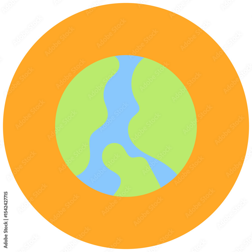 Tableau sur toile Earth icon vector image