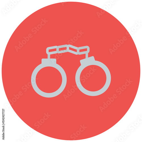 Handcuffs icon vector image. Can be used for Protesting and Civil Disobedience.