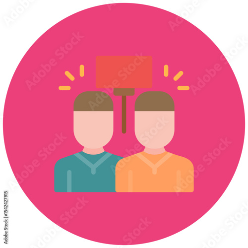 March icon vector image. Can be used for Protesting and Civil Disobedience.