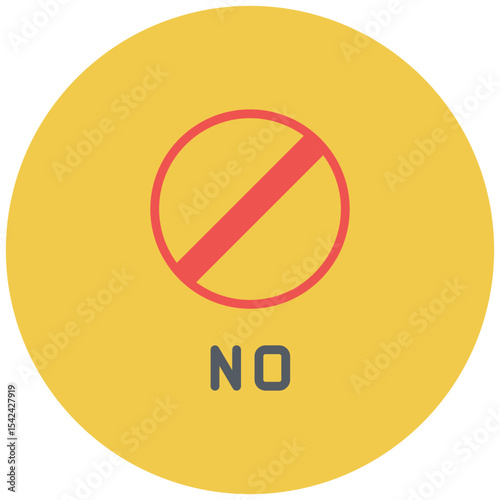 No icon vector image. Can be used for Protesting and Civil Disobedience.