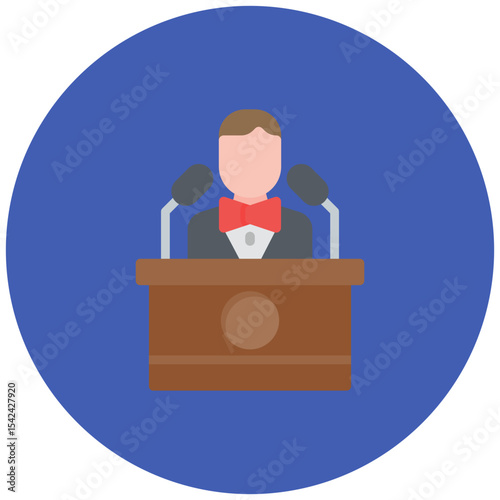 Politics icon vector image. Can be used for Protesting and Civil Disobedience.