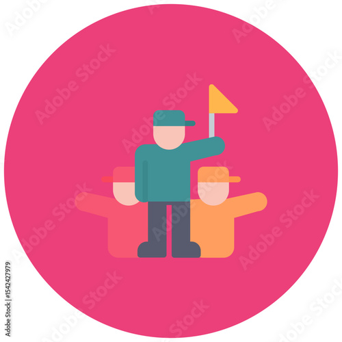 Rally icon vector image. Can be used for Protesting and Civil Disobedience.