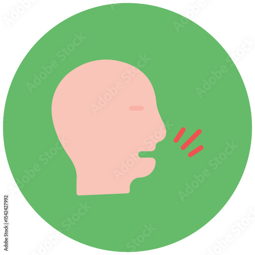 Shouting icon vector image. Can be used for Protesting and Civil Disobedience.