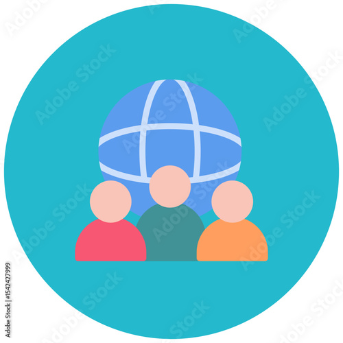Society icon vector image. Can be used for Protesting and Civil Disobedience.