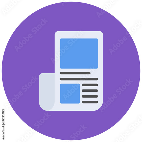 Article icon vector image. Can be used for Literature.