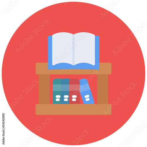 Bibliography icon vector image. Can be used for Literature.