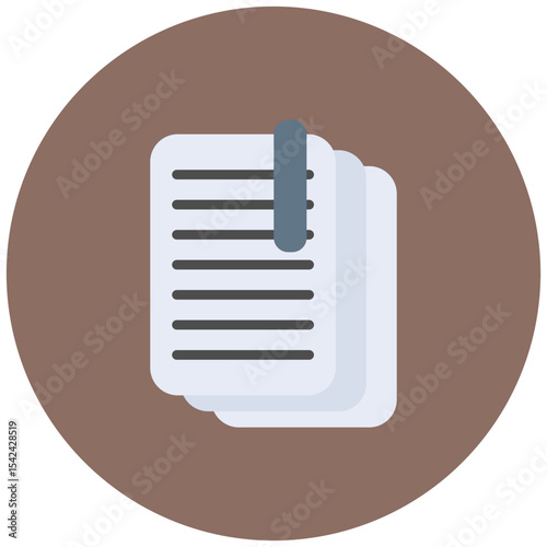 Note icon vector image. Can be used for Literature.