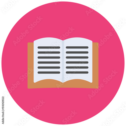 Novel icon vector image. Can be used for Literature.