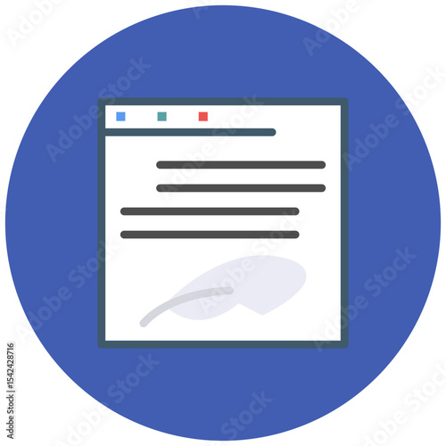 Prose icon vector image. Can be used for Literature.