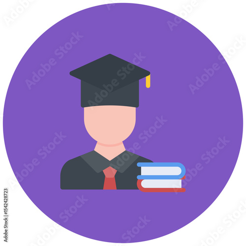 Scholar Male icon vector image. Can be used for Literature.