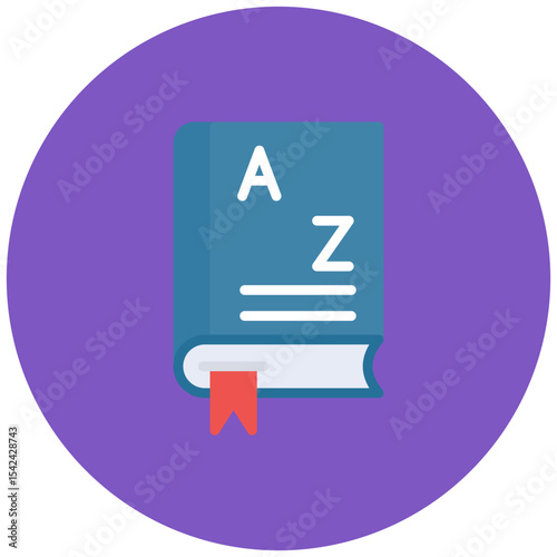 Textbook icon vector image. Can be used for Literature.