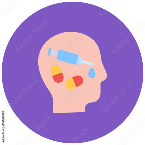 Drug Use icon vector image. Can be used for Lifestyles.