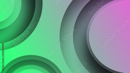 a seamless  geometric abstract with overlapping gradient circles on  background seamless 4k video background motion pop art design