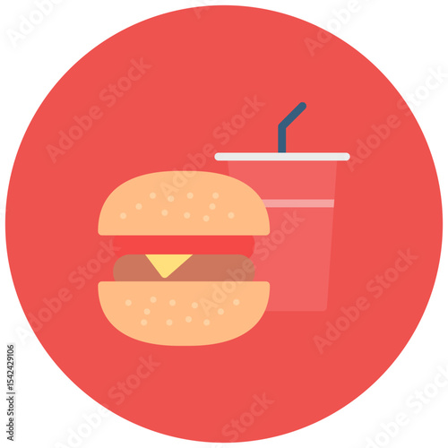 Junk Food icon vector image. Can be used for Lifestyles.