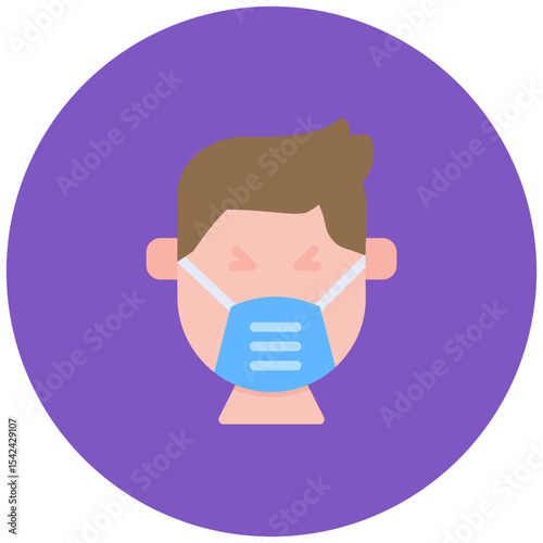 Illness icon vector image. Can be used for Lifestyles.
