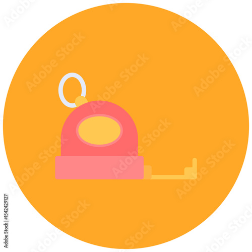 Measuring Tape icon vector image. Can be used for Lifestyles.