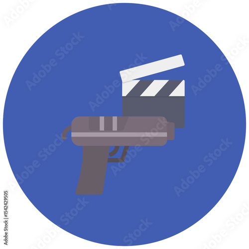 Action Film icon vector image. Can be used for Filmmaking.