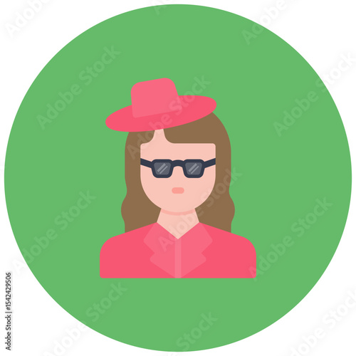 Actress icon vector image. Can be used for Filmmaking.