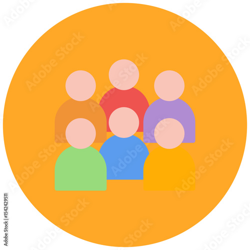 Audience icon vector image. Can be used for Filmmaking.