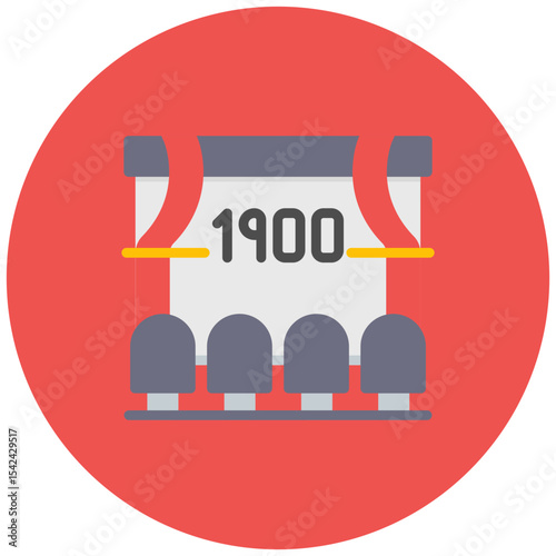 Black And White Film icon vector image. Can be used for Filmmaking.