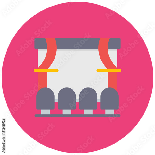 Cinema icon vector image. Can be used for Filmmaking.