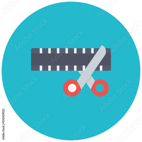 Film Cut icon vector image. Can be used for Filmmaking.